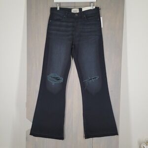BDG Slacker Fit Relaxed Flare Jeans Mens 31/33 Dark Wash Distressed‎  Denim